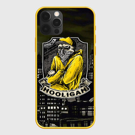 Чехол для iPhone 12 Pro с принтом Городской хулиган в Новосибирске, силикон | область печати: задняя сторона чехла, без боковых панелей | банда | бандит | бой | гангстер | гопник | город | дизайн | злой | искусство | кепка | молодёжь | наглость | ночь | одежда | опасный | платок | разбойник | рисунок | ужас | футбол | череп