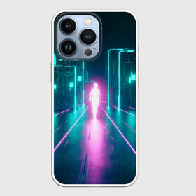 Чехол для iPhone 13 Pro с принтом OutRun в Новосибирске,  |  | cyber | drive | hotlinemimai | out | outdrive | outrun | retrowave | run | synth | synthwave | дорога | кибер | неон | ретро | ретровейв | синтвейв