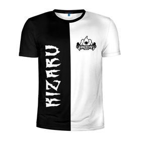 Мужская футболка 3D спортивная с принтом KIZARU в Новосибирске, 100% полиэстер с улучшенными характеристиками | приталенный силуэт, круглая горловина, широкие плечи, сужается к линии бедра | family | haunted | karmageddon | karmagedon | kizaru | кармагеддон | кармагедон | кизару | фэмили | хаунтед