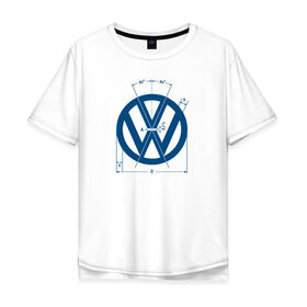 Мужская футболка хлопок Oversize с принтом Volkswagen в Новосибирске, 100% хлопок | свободный крой, круглый ворот, “спинка” длиннее передней части | golf | golf gti | volkswagen | вольксваген | фолькс ваген | фольксваген