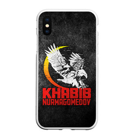 Чехол для iPhone XS Max матовый с принтом Khabib Nurmagomedov 242 в Новосибирске, Силикон | Область печати: задняя сторона чехла, без боковых панелей | eagles | khabib | mma | nurmagomedov | борьба | дзюдо | нурмагомедов | октагон | орёл | репплинг | самбо