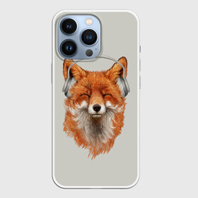 Чехол для iPhone 13 Pro с принтом Лиса в наушниках в Новосибирске,  |  | Тематика изображения на принте: 20 | 2020 | 2k20 | 2к20 | animal | animals | forest | fox | headphones | music | new year | redhead | smile | животное | животные | зима | лес | лис | лиса | лисица | музыка | наушники | новый год | рыжая | смайл | улыбка | фыр