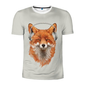 Мужская футболка 3D спортивная с принтом Лиса в наушниках в Новосибирске, 100% полиэстер с улучшенными характеристиками | приталенный силуэт, круглая горловина, широкие плечи, сужается к линии бедра | Тематика изображения на принте: 20 | 2020 | 2k20 | 2к20 | animal | animals | forest | fox | headphones | music | new year | redhead | smile | животное | животные | зима | лес | лис | лиса | лисица | музыка | наушники | новый год | рыжая | смайл | улыбка | фыр