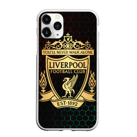 Чехол для iPhone 11 Pro матовый с принтом Ливерпуль в Новосибирске, Силикон |  | liverpool | liverpool fc | ynwa | you never walk alone | ливерпуль | фан ливерпуля | фанатская | футбол | футболист | футбольный клуб | энфильд