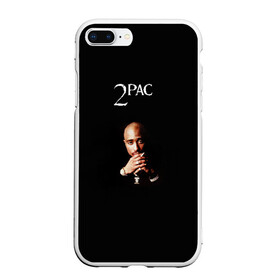 Чехол для iPhone 7Plus/8 Plus матовый с принтом 2Pac в Новосибирске, Силикон | Область печати: задняя сторона чехла, без боковых панелей | 2pac | all eyez on me | thug life | tupac | tupac shakur | тупак