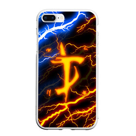 Чехол для iPhone 7Plus/8 Plus матовый с принтом DOOM SLAYER в Новосибирске, Силикон | Область печати: задняя сторона чехла, без боковых панелей | doom | doom eternal | thunder | дум | молнии | шторм