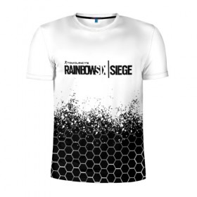 Мужская футболка 3D спортивная с принтом RAINBOW SIX | SIEGE в Новосибирске, 100% полиэстер с улучшенными характеристиками | приталенный силуэт, круглая горловина, широкие плечи, сужается к линии бедра | 6 | outbreak | rainbow | rainbow six siege | six | tom clancys | радуга осада | том клэнси