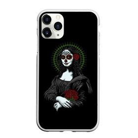 Чехол для iPhone 11 Pro матовый с принтом Mona Lisa - Santa Muerte в Новосибирске, Силикон |  | dead | death | lisa | mona | muerte | muertos | santa | день | искуство | картина | лиза | мона | муэрте | муэртес | муэртос | роза | розы | санта | тату | татуировка | цветы | череп