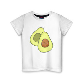 Детская футболка хлопок с принтом Авокадо в Новосибирске, 100% хлопок | круглый вырез горловины, полуприлегающий силуэт, длина до линии бедер | avocados | авокадо | веганский | вегетарианский | вегетарианское | еда | едой | еды | зеленое | зелёные | зеленый | фрукт | фруктами | фруктовое | фруктовый | фрукты