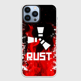 Чехол для iPhone 13 Pro Max с принтом RUST в Новосибирске,  |  | Тематика изображения на принте: magic rust | rust | rust 2019 | раст | раст 2019. | раст легаси