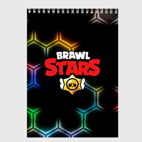 Скетчбук с принтом Brawl Stars Color Hex в Новосибирске, 100% бумага
 | 48 листов, плотность листов — 100 г/м2, плотность картонной обложки — 250 г/м2. Листы скреплены сверху удобной пружинной спиралью | Тематика изображения на принте: brawl | brawl st | brawl stars | colt | hexagon | logo | map | mobo | pattern | poco | shelly | stars | бравл | игра | игры | карта | кольт | лого | мобильные игры | патерн | паттерн | поко | соты | старс | шелли