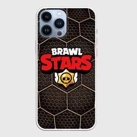 Чехол для iPhone 13 Pro Max с принтом Brawl Stars Metal Hex в Новосибирске,  |  | brawl | brawl st | brawl stars | colt | hexagon | logo | map | mobo | pattern | poco | shelly | stars | бравл | игра | игры | карта | кольт | лого | мобильные игры | патерн | паттерн | поко | соты | старс | шелли