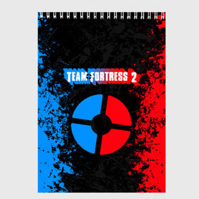 Скетчбук с принтом TEAM FORTRESS 2 RED VS BLUE в Новосибирске, 100% бумага
 | 48 листов, плотность листов — 100 г/м2, плотность картонной обложки — 250 г/м2. Листы скреплены сверху удобной пружинной спиралью | fortress 2 | team 2 | team fortress | team fortress 2 | тим 2 | тим фортрес. | тим фортресс | тим фортресс 2 | фортресс 2