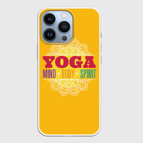 Чехол для iPhone 13 Pro с принтом Йога в Новосибирске,  |  | fitness | yoga | йога | медитация | фитнес