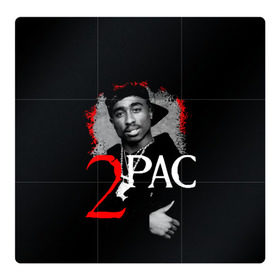 Магнитный плакат 3Х3 с принтом 2pac в Новосибирске, Полимерный материал с магнитным слоем | 9 деталей размером 9*9 см | Тематика изображения на принте: 2pac | changes | nigga | oldschool | pac | rap | нигга | олдскулл | пак | рэп | тупак