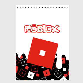 Скетчбук с принтом ROBLOX в Новосибирске, 100% бумага
 | 48 листов, плотность листов — 100 г/м2, плотность картонной обложки — 250 г/м2. Листы скреплены сверху удобной пружинной спиралью | roblox | roblox simulator. | код роблокс | роблокс | роблокс симулятор