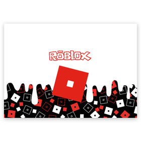 Поздравительная открытка с принтом ROBLOX в Новосибирске, 100% бумага | плотность бумаги 280 г/м2, матовая, на обратной стороне линовка и место для марки
 | roblox | roblox simulator. | код роблокс | роблокс | роблокс симулятор