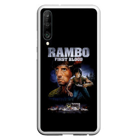 Чехол для Honor P30 с принтом Rambo First Blood в Новосибирске, Силикон | Область печати: задняя сторона чехла, без боковых панелей | Тематика изображения на принте: action | army | blood | first | john | last | rambo | stallone | states | sylvester | united | usa | армия | боевик | джон | кровь | первая | последняя | рэмбо | сильвестр | сталлоне | сша