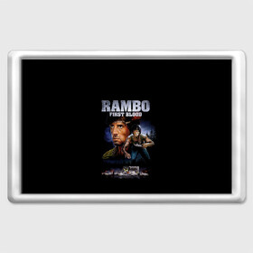 Магнит 45*70 с принтом Rambo: First Blood в Новосибирске, Пластик | Размер: 78*52 мм; Размер печати: 70*45 | Тематика изображения на принте: action | army | blood | first | john | last | rambo | stallone | states | sylvester | united | usa | армия | боевик | джон | кровь | первая | последняя | рэмбо | сильвестр | сталлоне | сша