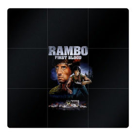 Магнитный плакат 3Х3 с принтом Rambo: First Blood в Новосибирске, Полимерный материал с магнитным слоем | 9 деталей размером 9*9 см | Тематика изображения на принте: action | army | blood | first | john | last | rambo | stallone | states | sylvester | united | usa | армия | боевик | джон | кровь | первая | последняя | рэмбо | сильвестр | сталлоне | сша