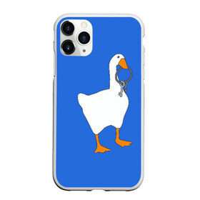 Чехол для iPhone 11 Pro матовый с принтом Untitled Goose Game в Новосибирске, Силикон |  | Тематика изображения на принте: epic store | ugg | untitled goose game | гусь | игра без названия | игра про гуся | неназванная игра про гуся