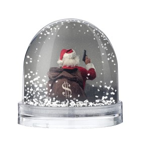 Снежный шар с принтом Very Bad Santa в Новосибирске, Пластик | Изображение внутри шара печатается на глянцевой фотобумаге с двух сторон | 