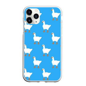 Чехол для iPhone 11 Pro Max матовый с принтом КРУТЫЕ ГУСИ в Новосибирске, Силикон |  | meme | untitled goose game | злой гусь | мем | птица