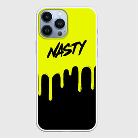 Чехол для iPhone 13 Pro Max с принтом NASTY JUICE в Новосибирске,  |  | Тематика изображения на принте: bad | baddrip | cloud | coil | drip | juice | nasty | smoke | vape | wape | бак | бэд дрип | вейп | вейпер | дрипка | дым | койл | культура | мод | нэсти | облако | пар | хипстер