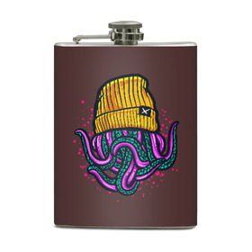 Фляга с принтом Octopus(Lil Peep, GBC) в Новосибирске, металлический корпус | емкость 0,22 л, размер 125 х 94 мм. Виниловая наклейка запечатывается полностью | gbc | lil | peep | rap | rock | бордовый | желтый | зеленый | исполнитель | картинка | надпись на спине | осьминог | редактируемый дизайн | рок | рэп | рэпер | сочный цвет | фиолетовый