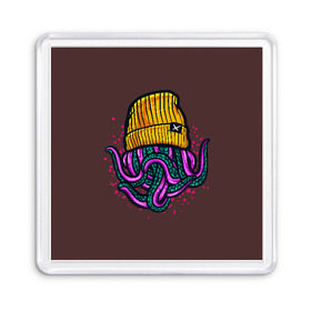 Магнит 55*55 с принтом Octopus(Lil Peep, GBC) в Новосибирске, Пластик | Размер: 65*65 мм; Размер печати: 55*55 мм | gbc | lil | peep | rap | rock | бордовый | желтый | зеленый | исполнитель | картинка | надпись на спине | осьминог | редактируемый дизайн | рок | рэп | рэпер | сочный цвет | фиолетовый