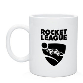 Кружка с принтом ROCKET LEAGUE в Новосибирске, керамика | объем — 330 мл, диаметр — 80 мм. Принт наносится на бока кружки, можно сделать два разных изображения | racing. | rocket league | rocket league garage | rocket trade | гонки | рокет лига