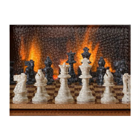 Обложка для студенческого билета с принтом Шахматы в Новосибирске, натуральная кожа | Размер: 11*8 см; Печать на всей внешней стороне | дамка | доска | игра | игры | камин | конь | король | огне | огнём | огненное | огонь | пешка | пламя | слон | ферзь | фигурки | фигуры | шахматная | шахматы