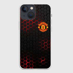 Чехол для iPhone 13 mini с принтом МАНЧЕСТЕР ЮНАЙТЕД | FCMU | MANCHESTER UNITED в Новосибирске,  |  | fc | fcmu | football | football club | manchester united | red devils | sport | красные дьяволы | манчестер юнайтед | спорт | фк | фкмю | футбол | футбольный клуб