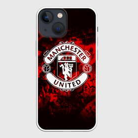 Чехол для iPhone 13 mini с принтом МАНЧЕСТЕР ЮНАЙТЕД | FCMU | MANCHESTER UNITED в Новосибирске,  |  | fc | fcmu | football | football club | manchester united | red devils | sport | красные дьяволы | манчестер юнайтед | спорт | фк | фкмю | футбол | футбольный клуб