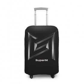 Чехол для чемодана 3D с принтом SuperM в Новосибирске, 86% полиэфир, 14% спандекс | двустороннее нанесение принта, прорези для ручек и колес | baekhyun | k pop | kai | lucas | mark | super m | superm | taemin | taeyong | ten | к поп | музыка | супер м | суперм