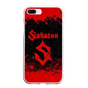 Чехол для iPhone 7Plus/8 Plus матовый с принтом SABATON в Новосибирске, Силикон | Область печати: задняя сторона чехла, без боковых панелей | sabaton | даниель муллбак | йоаким броден | крис рёланд | оскар монтелиус | пэр сундстрём | рикард сунден | сабатон | тоббе энглунд | томми юханссон | ханнес ван дал