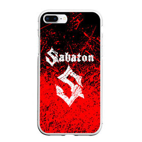 Чехол для iPhone 7Plus/8 Plus матовый с принтом SABATON в Новосибирске, Силикон | Область печати: задняя сторона чехла, без боковых панелей | sabaton | даниель муллбак | йоаким броден | крис рёланд | оскар монтелиус | пэр сундстрём | рикард сунден | сабатон | тоббе энглунд | томми юханссон | ханнес ван дал