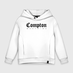 Детское худи Oversize хлопок с принтом Compton west side в Новосибирске, френч-терри — 70% хлопок, 30% полиэстер. Мягкий теплый начес внутри —100% хлопок | боковые карманы, эластичные манжеты и нижняя кромка, капюшон на магнитной кнопке | compton | west side | вест сайд | вестсайд | западная сторона | западное побережье | калифорния | комптон | лос анджелес | надпись | реп | реперская | рэп