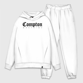 Мужской костюм хлопок OVERSIZE с принтом Compton west side в Новосибирске,  |  | Тематика изображения на принте: compton | west side | вест сайд | вестсайд | западная сторона | западное побережье | калифорния | комптон | лос анджелес | надпись | реп | реперская | рэп