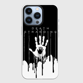 Чехол для iPhone 13 Pro с принтом DEATH STRANDING в Новосибирске,  |  | Тематика изображения на принте: bridges uca | death stranded | death stranding | fragile express. | kojima productions | mikkelsen | void if tampered | кодзима гений | мадс миккельсен