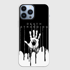 Чехол для iPhone 13 Pro Max с принтом DEATH STRANDING в Новосибирске,  |  | Тематика изображения на принте: bridges uca | death stranded | death stranding | fragile express. | kojima productions | mikkelsen | void if tampered | кодзима гений | мадс миккельсен