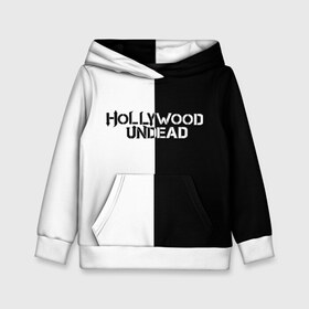 Детская толстовка 3D с принтом HOLLYWOOD UNDEAD в Новосибирске, 100% полиэстер | двухслойный капюшон со шнурком для регулировки, мягкие манжеты на рукавах и по низу толстовки, спереди карман-кенгуру с мягким внутренним слоем | deuce | hollywood undead | hu | j dog | shady jeff | голивудская нежить | голливуд | даниэль мурильо | джордан террелл | джордж артур рейган | дилан альварес | мэттью сент клер | нежить