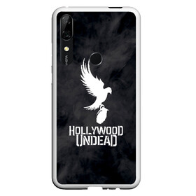 Чехол для Honor P Smart Z с принтом HOLLYWOOD UNDEAD в Новосибирске, Силикон | Область печати: задняя сторона чехла, без боковых панелей | Тематика изображения на принте: deuce | hollywood undead | hu | j dog | shady jeff | голивудская нежить | голливуд | даниэль мурильо | джордан террелл | джордж артур рейган | дилан альварес | мэттью сент клер | нежить