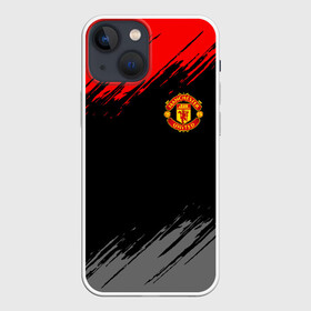 Чехол для iPhone 13 mini с принтом МАНЧЕСТЕР ЮНАЙТЕД | FCMU | MANCHESTER UNITED в Новосибирске,  |  | fc | fcmu | football | football club | manchester united | red devils | sport | красные дьяволы | манчестер юнайтед | спорт | фк | фкмю | футбол | футбольный клуб