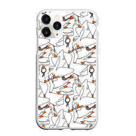 Чехол для iPhone 11 Pro матовый с принтом Злой гусь в Новосибирске, Силикон |  | Тематика изображения на принте: goose | honk | untitled goose game | гусь | гусь игра | злой гусь | игра про гуся | кря | отвратительный гусь