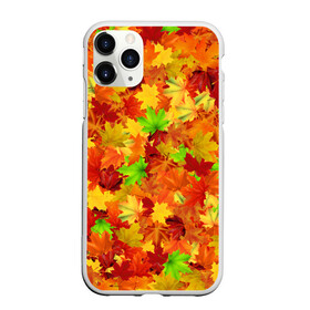 Чехол для iPhone 11 Pro матовый с принтом Кленовые листья в Новосибирске, Силикон |  | багрец | клён | кленовый | лист | листопад | осенний | осень | паттрен