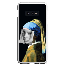 Чехол для Samsung S10E с принтом Billie Eilish с Сережкой в Новосибирске, Силикон | Область печати: задняя сторона чехла, без боковых панелей | Тематика изображения на принте: bellyache | indie | music | pop | айлиш | беляш | билли | девушка | девушка с жемчужной сережкой | звезда | искусство | картина | певица | песня | художник | ян вермеер