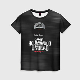 Женская футболка 3D с принтом Hollywood Undead в Новосибирске, 100% полиэфир ( синтетическое хлопкоподобное полотно) | прямой крой, круглый вырез горловины, длина до линии бедер | charlie scene | danny | funny man | hollywood undead | hu | j dog | johnny 3 tears | андед | голивуд | голливудская | группа | гу | нежить | реп | рок | рэп | рэпкор | ундед | ундэ