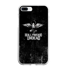 Чехол для iPhone 7Plus/8 Plus матовый с принтом Hollywood Undead в Новосибирске, Силикон | Область печати: задняя сторона чехла, без боковых панелей | Тематика изображения на принте: charlie scene | danny | funny man | hollywood undead | hu | j dog | johnny 3 tears | андед | голивуд | голливудская | группа | гу | нежить | реп | рок | рэп | рэпкор | ундед | ундэ