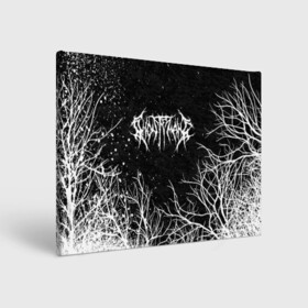 Холст прямоугольный с принтом GHOSTEMANE BLACK FOREST в Новосибирске, 100% ПВХ |  | eric whitney | ghostemane | trash | треш